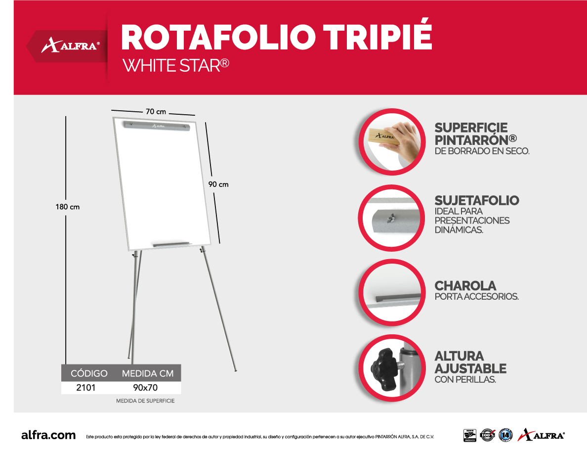 Rotafolio Tripié White Star - Imagen 2