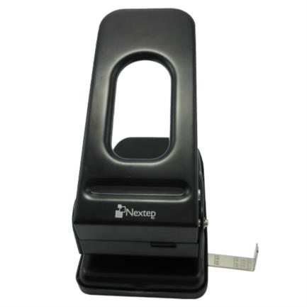 Perforadora Nextep Uso Rudo 2 Orificios 8cm Hasta 60 Hojas Color Negro - Imagen 3